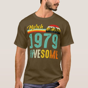 März 1979 Geburtstagsgeschenk-Shirt Vintage März 1 T-Shirt