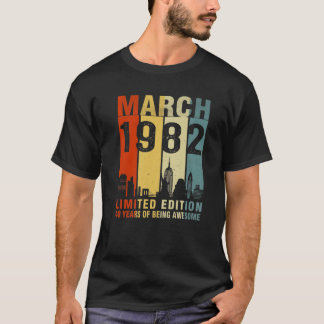 März 1982 Limited Edition 40 Jahre Aweso sein T-Shirt