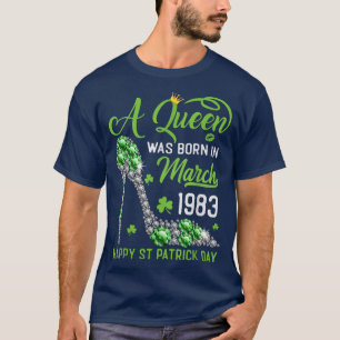 März 1983 40. Geburtstag Happy St Patrick's Day Sh T-Shirt
