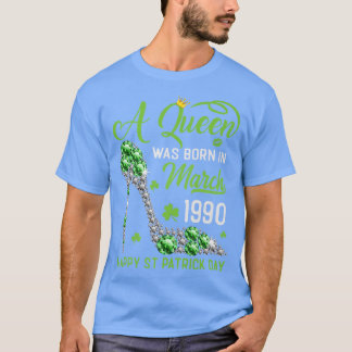 März 1990 33. Geburtstag Happy St Patrick's Day Sh T-Shirt