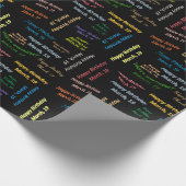 März, 19 Geburtstag Geschenkpapier (Ecke)