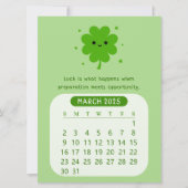 März 2025 Monatlicher Niedlicher Motivierend Kalen Einladung (Vorderseite)