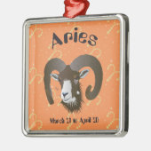 März 21 bis 20. April Silbernes Ornament (Links)