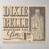 März 23, 1935 und Dixie Belle Gin Poster (Vorne)