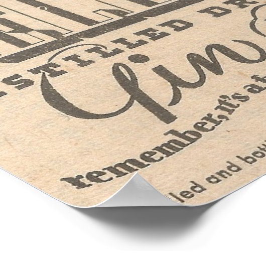 März 23, 1935 und Dixie Belle Gin Poster (Ecke)