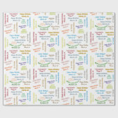 März, 25 Geburtstag Geschenkpapier (Flach)