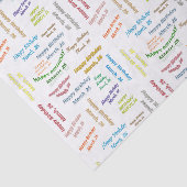 März, 26 Geburtstagsgeweih Seidenpapier (Ausschnitt)