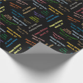 März, 27 Geburtstag Geschenkpapier (Ecke)