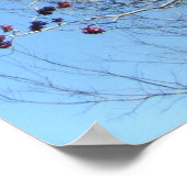 März 4._Farbiger Roter Baum Poster (Ecke)