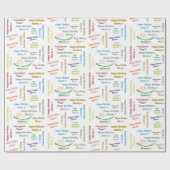 März, 4 Geburtstagsgeschenkpapier Geschenkpapier (Flach)