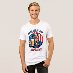 März 4. Juli Tri-Blend Shirt