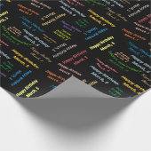 März, 5 Geburtstag Geschenkpapier (Ecke)