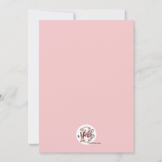 März 8. Blumenfrauentag Einladung (Rückseite)