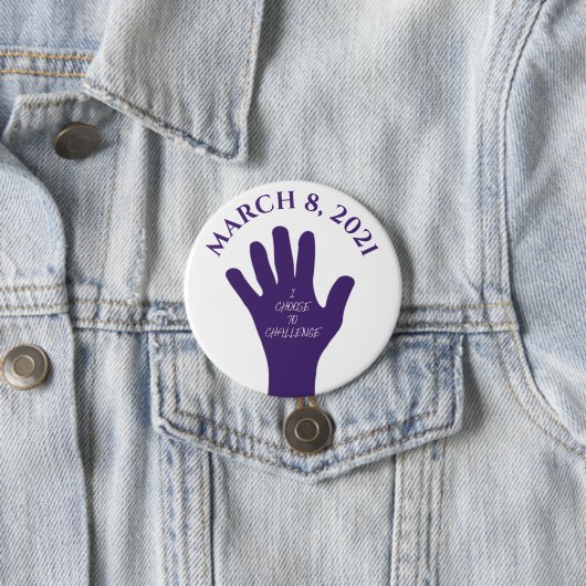 März 8 - Frauentag 2021 Button (Beispiel)