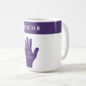 März 8 - Frauentag 2021 Kaffeetasse (VorderseiteRechts)
