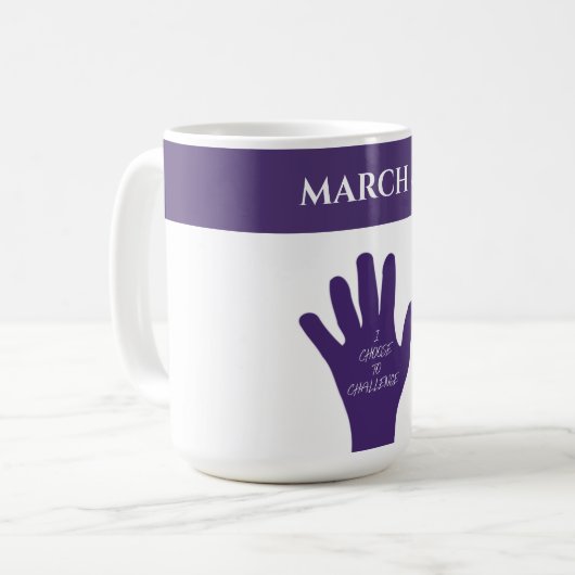 März 8 - Frauentag 2021 Kaffeetasse (Vorderseite Links)