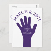 März 8 - Frauentag 2021 Postkarte (Vorne/Hinten)