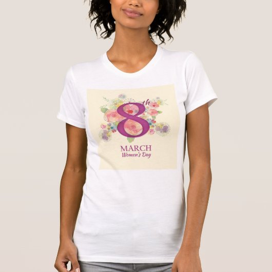 März 8. Frauentag T-Shirt (Vorderseite)