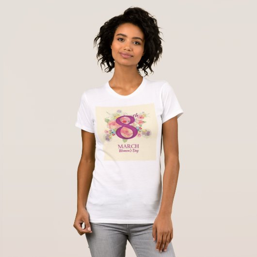 März 8. Frauentag T-Shirt (Vorne ganz)