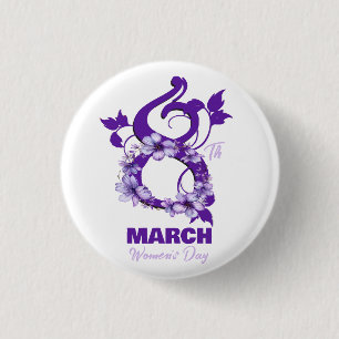 März 8 Internationaler Frauentag 2025 Button