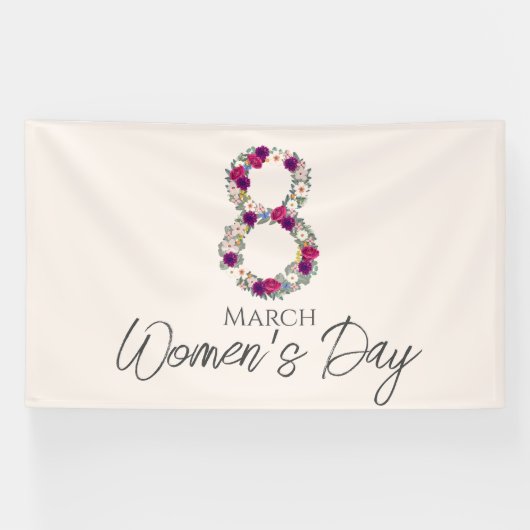 März 8 Internationaler Frauentag Banner (Horizontal)