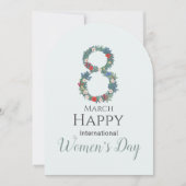 März 8 Internationaler Frauentag Einladung (Vorderseite)