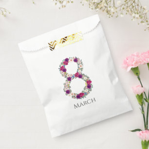 März 8 Internationaler Frauentag Geschenktütchen