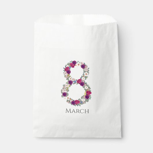 März 8 Internationaler Frauentag Geschenktütchen (Vorderseite)