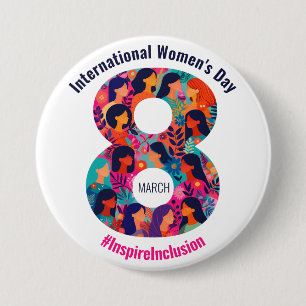März 8 Internationaler Frauentag IWD Button