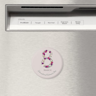 März 8. Internationaler Frauentag Magnet