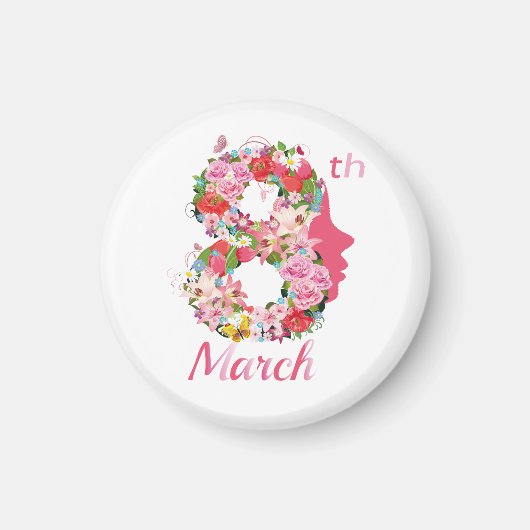 März 8. Internationaler Frauentag Magnet (Vorne)
