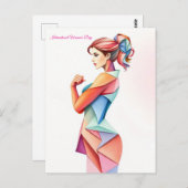 März 8. Internationaler Frauentag Postkarte (Vorne/Hinten)