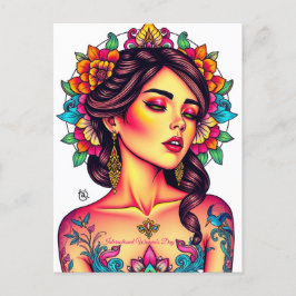 März 8. Internationaler Frauentag Postkarte