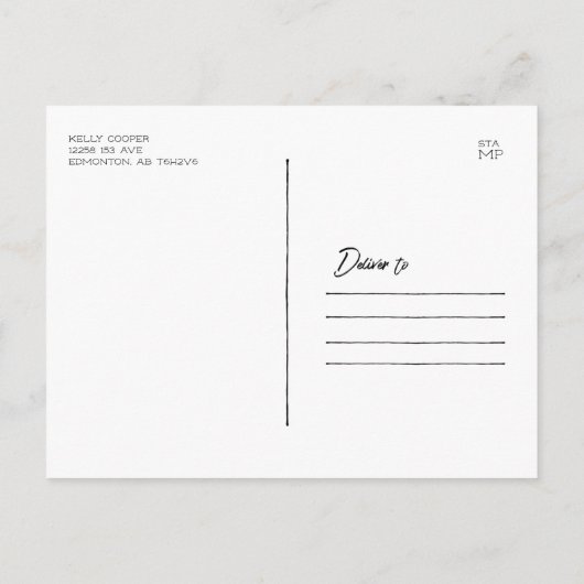 März 8. Internationaler Frauentag Postkarte (Rückseite)