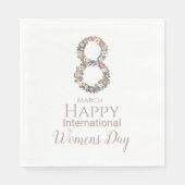 März 8 Internationaler Frauentag Serviette (Vorderseite)