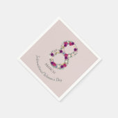 März 8. Internationaler Frauentag Serviette (Ecke)