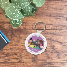 März 8 Internationaler Schlüsselanhänger zum Fraue