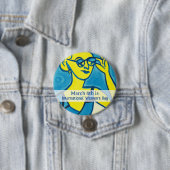 März 8 ist der Internationale Frauentag Button (Beispiel)