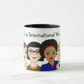 März 8 ist der Internationale Frauentag Tasse (Zentrum)