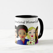 März 8 ist der Internationale Frauentag Tasse (VorderseiteRechts)