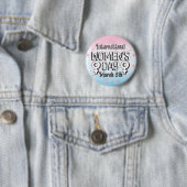März 8 ist Internationaler Frauentag (IWD) Button (Beispiel)
