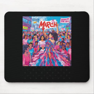 März 8 - Protest T-Shirt für die Gleichstellung vo Mousepad