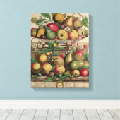 März ab "Zwölf Monate Obst" Leinwanddruck (Insitu (Holzboden))
