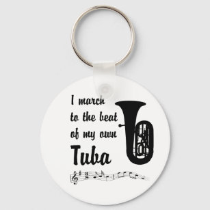 März an die Beat: Tuba Schlüsselanhänger