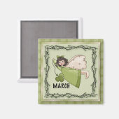 März Angel / Mairy Month Magnet (Vorderseite/Rückseite)