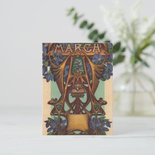 März - Äries Postkarte (Stehend Vorderseite)