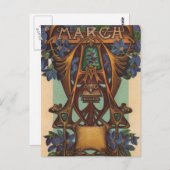 März - Äries Postkarte (Vorne/Hinten)