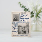 März Auditorium Music Hall Baltimore MD Postkarte (Stehend Vorderseite)