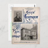 März Auditorium Music Hall Baltimore MD Postkarte (Vorne/Hinten)