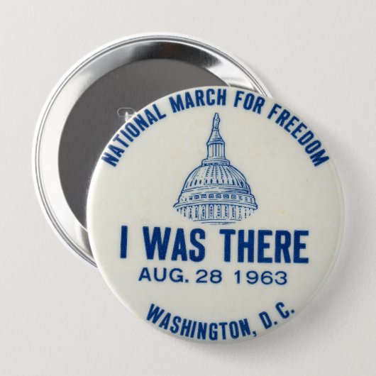 März auf Knopf Washingtons 1963 Button (Vorne & Hinten)
